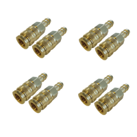 8 Stuks Originele Koppeling 6mm met Slagring - Messing