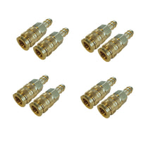 8 Stuks Originele Koppeling 8mm met Slagring - Messing