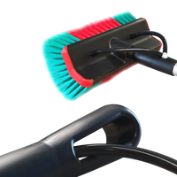 Vikan Telewash Steel 150 cm Kozijn - Complete Steel met Kozijnborstel en Slang