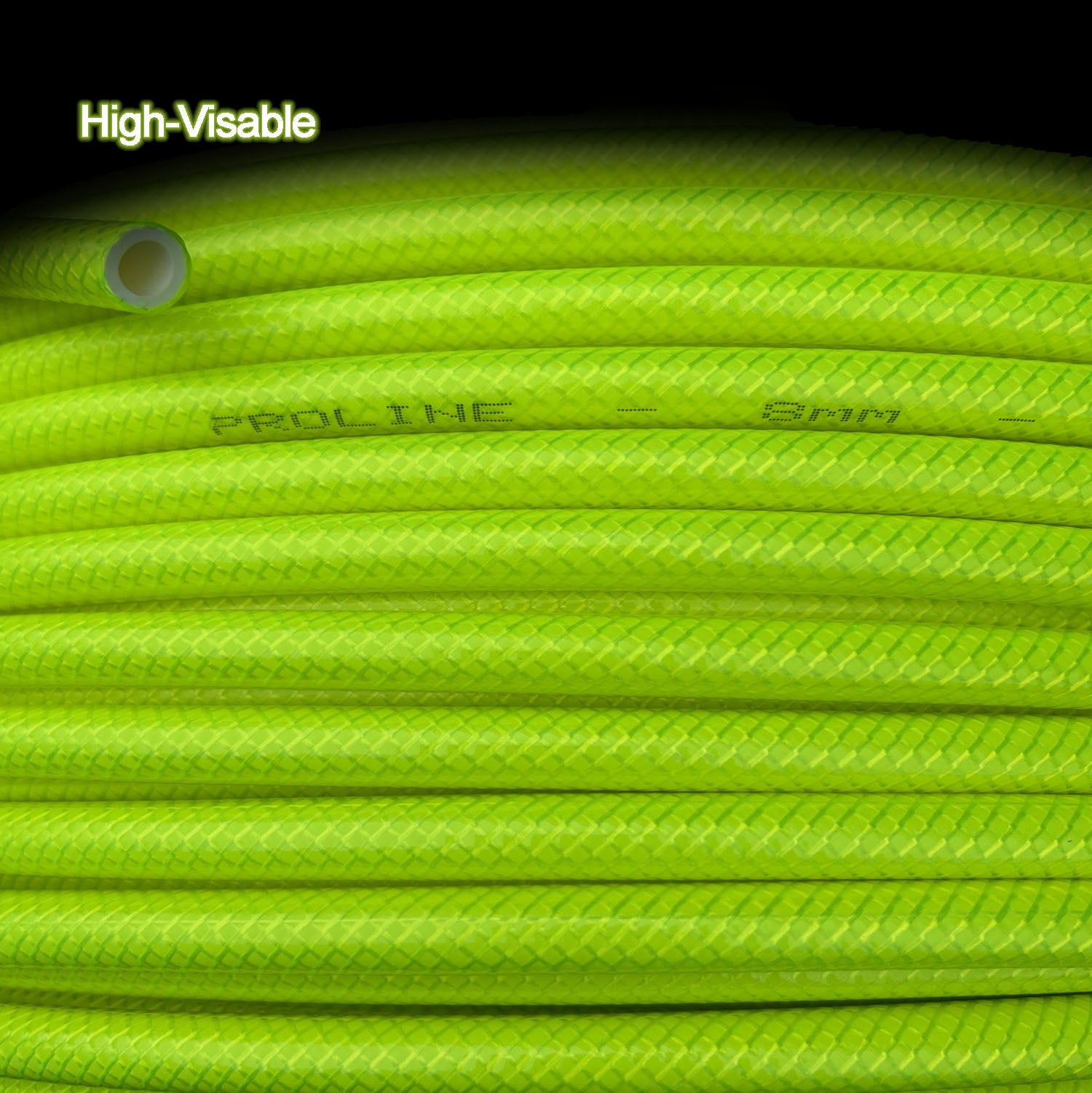 NEW! PRO-Line High-Vis Haspelslang GROEN 8mm - 100 meter