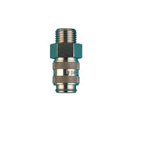 Rectus T21 Koppeling 1/4 Buitendraad - Vernikkeld, Chemiebestendig