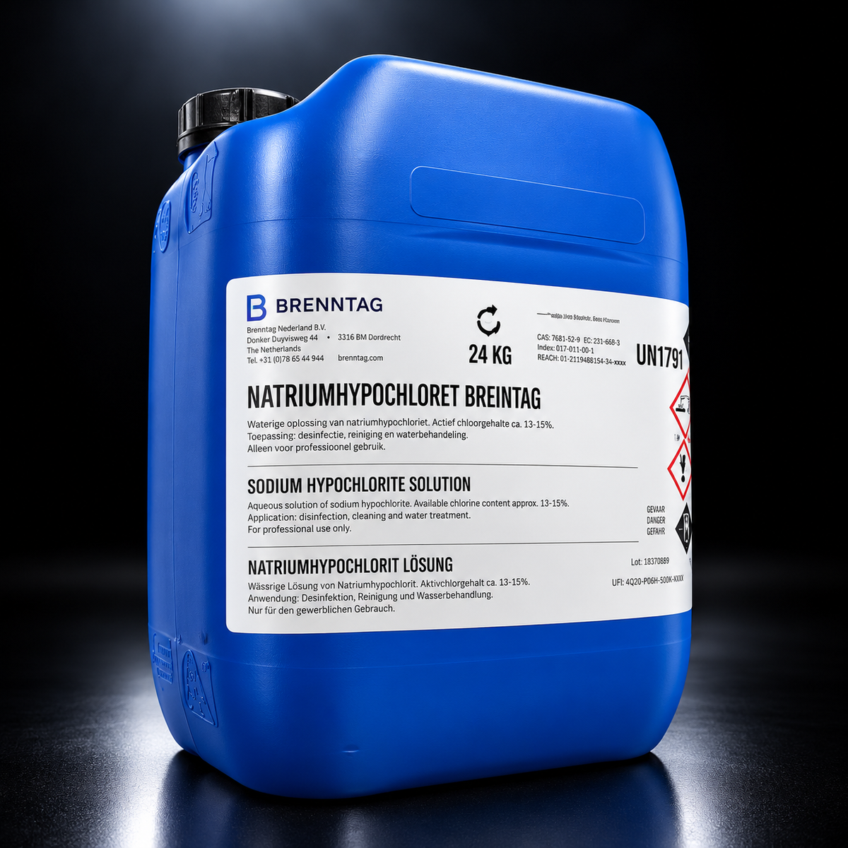 Softwash Reiniger 24 kg - Natriumhypochloriet 12,5% (Alleen Afhalen)