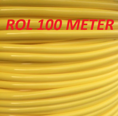 ROL 100 METER, Flex High-Vis Steelslang GEEL 5mm