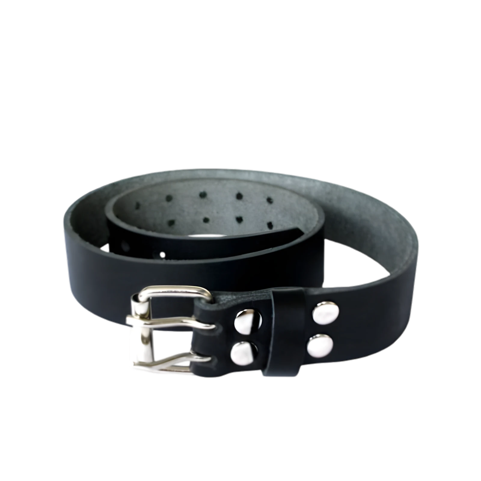 Glazenwassersriem met Dubbele Gesp - Stevige Leren Riem, 4 cm Breed
