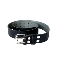 Glazenwassersriem met Dubbele Gesp - Stevige Leren Riem, 4 cm Breed