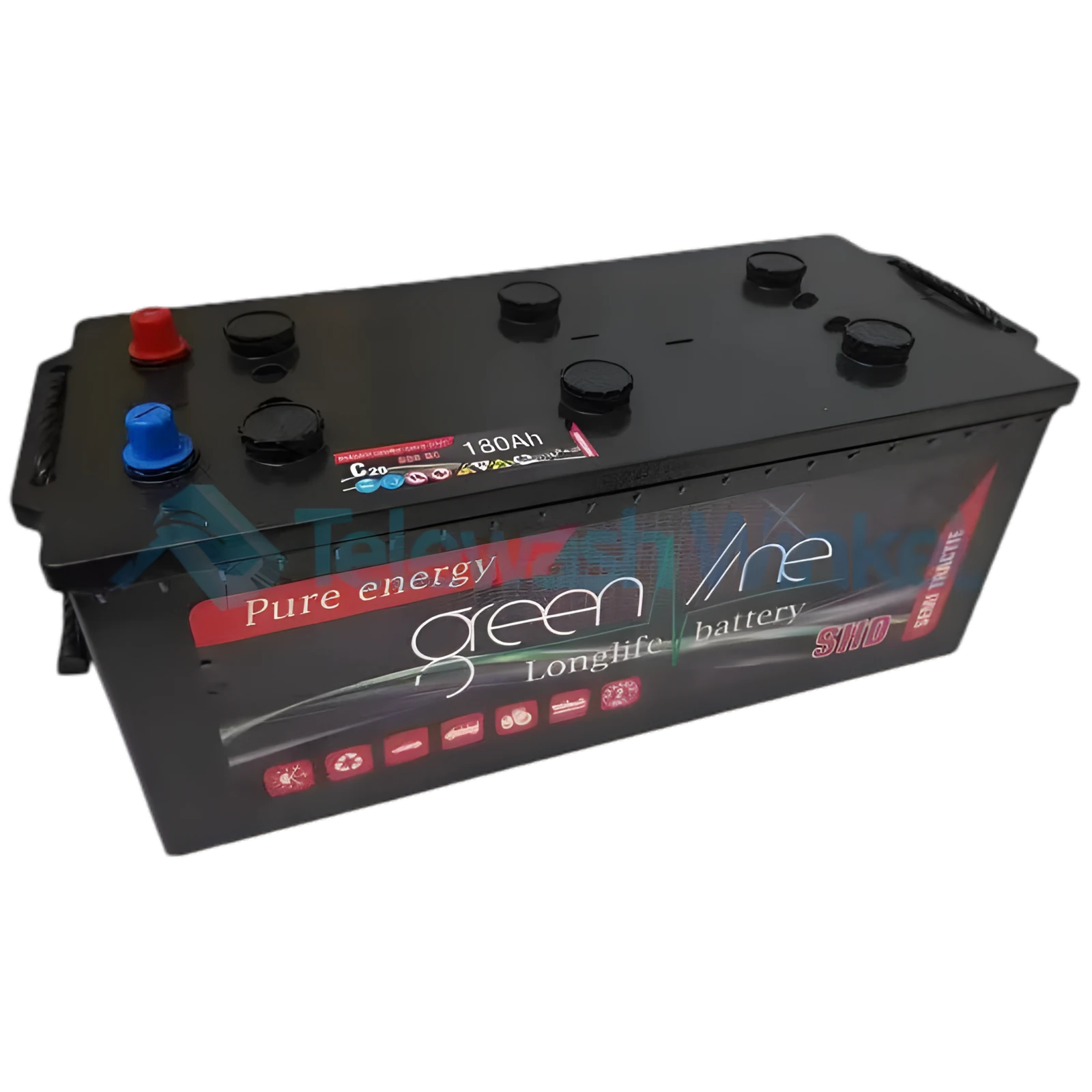 Greenline Accu 12V - Onderhoudsvrije Loodzuuraccu voor Telewash Systemen - productfoto 5