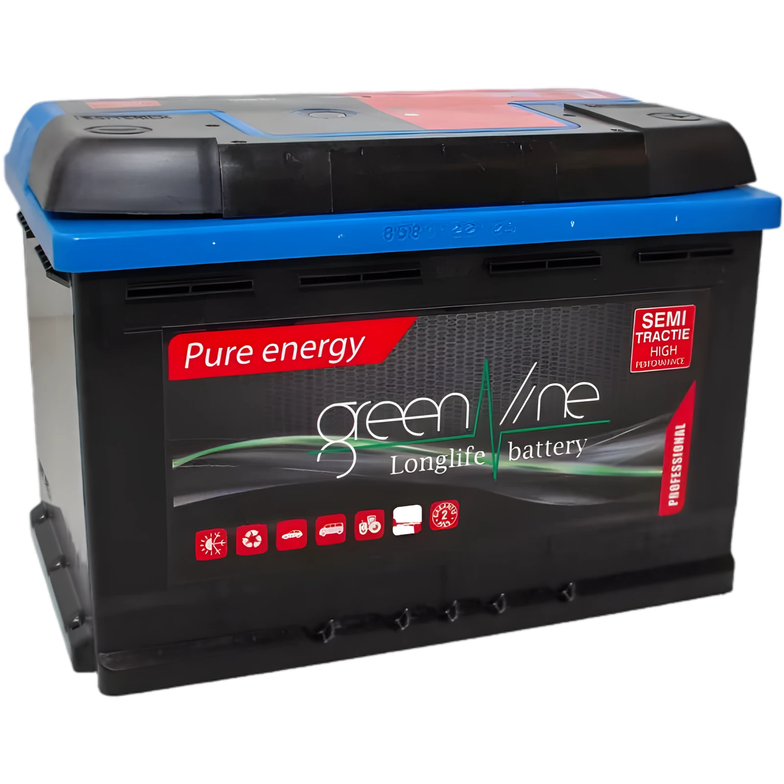Greenline accu 12V, onderhoudsvrije loodzuuraccu voor Telewash systemen