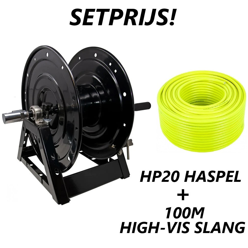 HP20 Haspel + High-Vis Slang 8mm - 100 meter