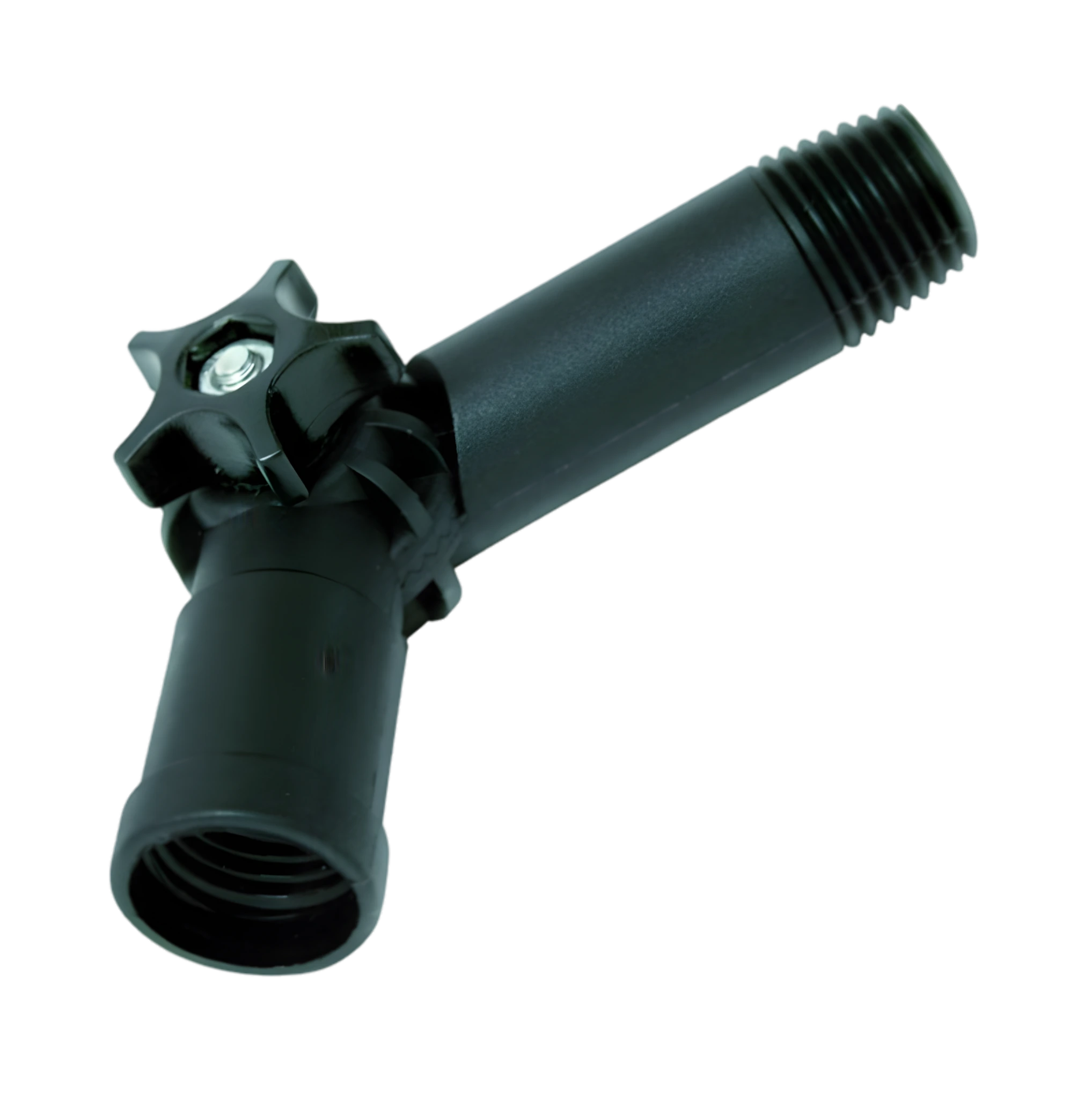 Hoekadapter 5 cm voor euro-schroefdraad telescoopsteel