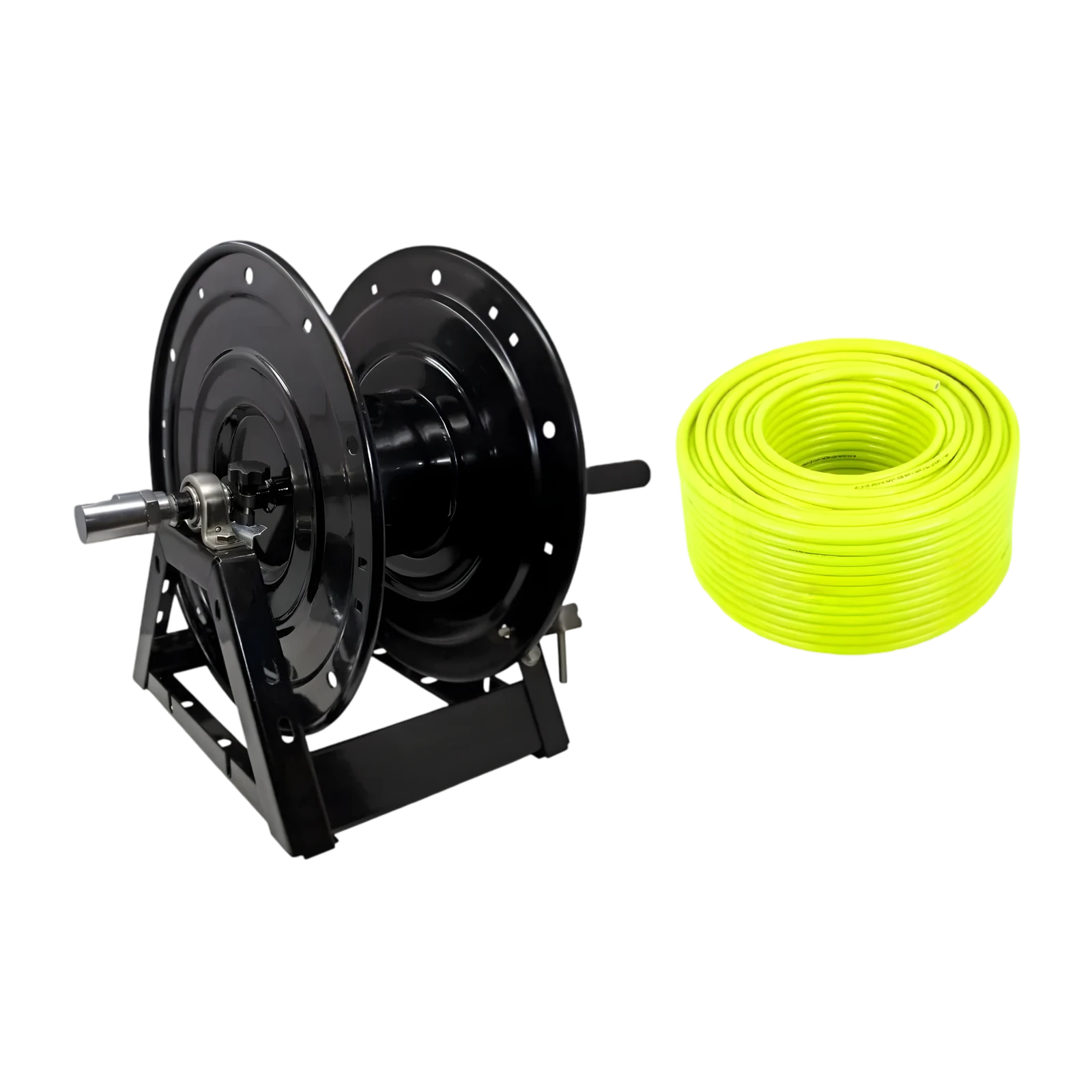 HP20 Slanghaspel + High-Vis Haspelslang 8mm 100 Meter - Setprijs