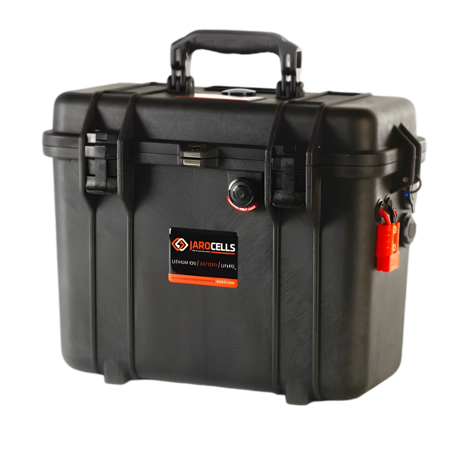 Jarocells 12V 90Ah Pelican 1430, lithium accu koffer voor dubbel systeem met elektrische haspels