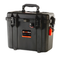 Jarocells 12V 90Ah Pelican 1430 - Lithium Accu Koffer voor Dubbel Systeem met Elektrische Haspels