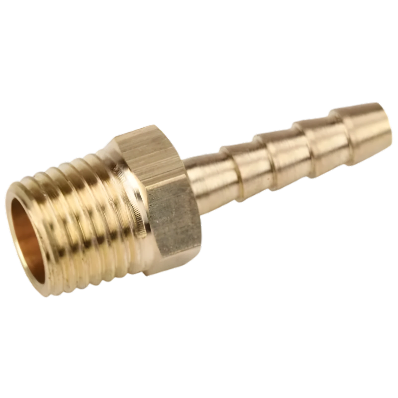 Messing Koppeling 1/4 Buitendraad met Slangpilaar (6, 8 of 12mm)