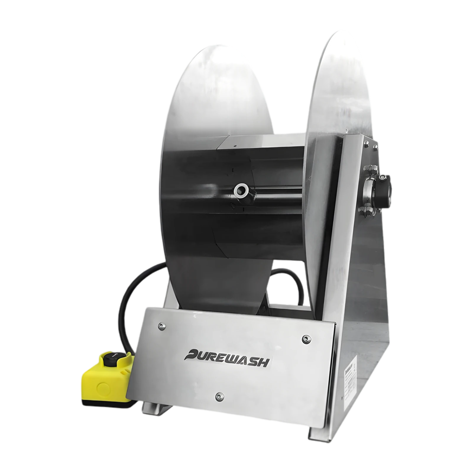 PureWash RVS Elektrische Slanghaspel 12V - Roestvrijstalen Haspel voor Heet Water