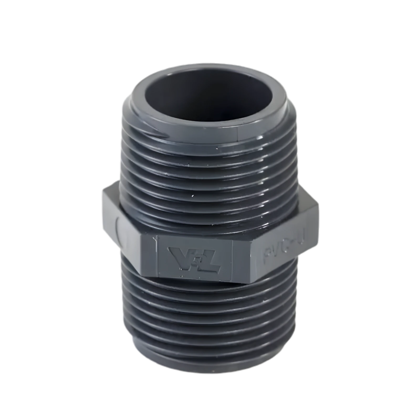 PVC Draadnippel 3/4 naar 3/4 Inch