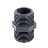 PVC threaded nipple 3/4 inch to 3/4 inch
