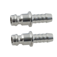 Rectus plug nipple 6 mm nickel plated, 2 pieces