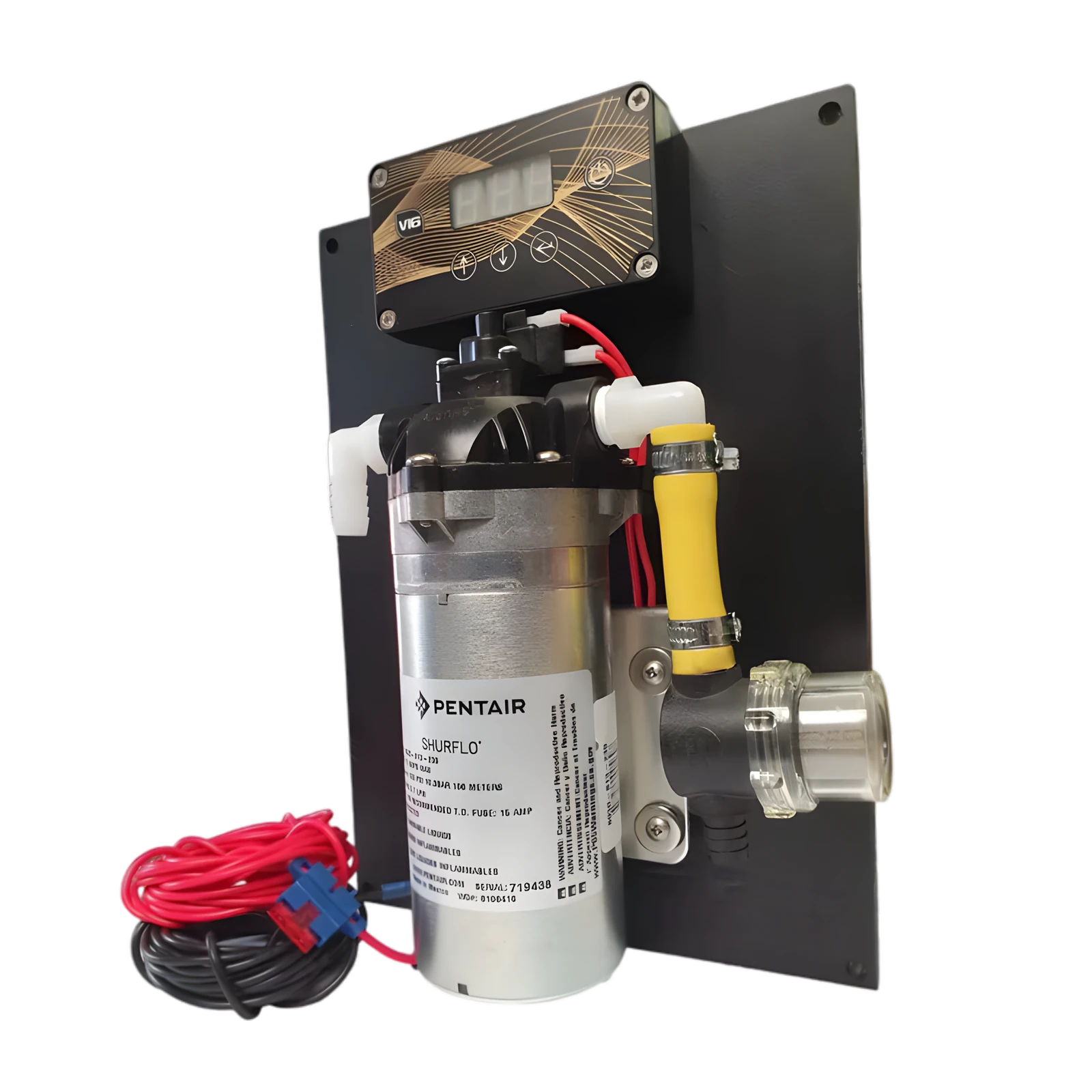 Shurflo Telewash paneel 150 psi met V16 Varistreamer, kant-en-klaar getest
