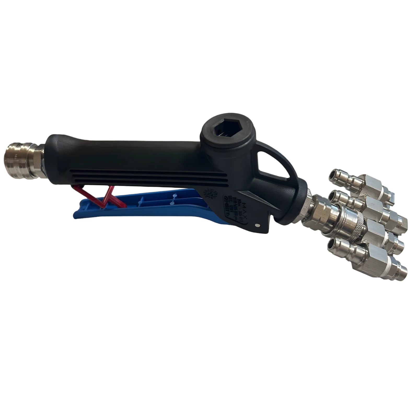 Softwash Handvat met 4-Tip Nozzle - RVS Handvat met Snelkoppeling - productfoto 2