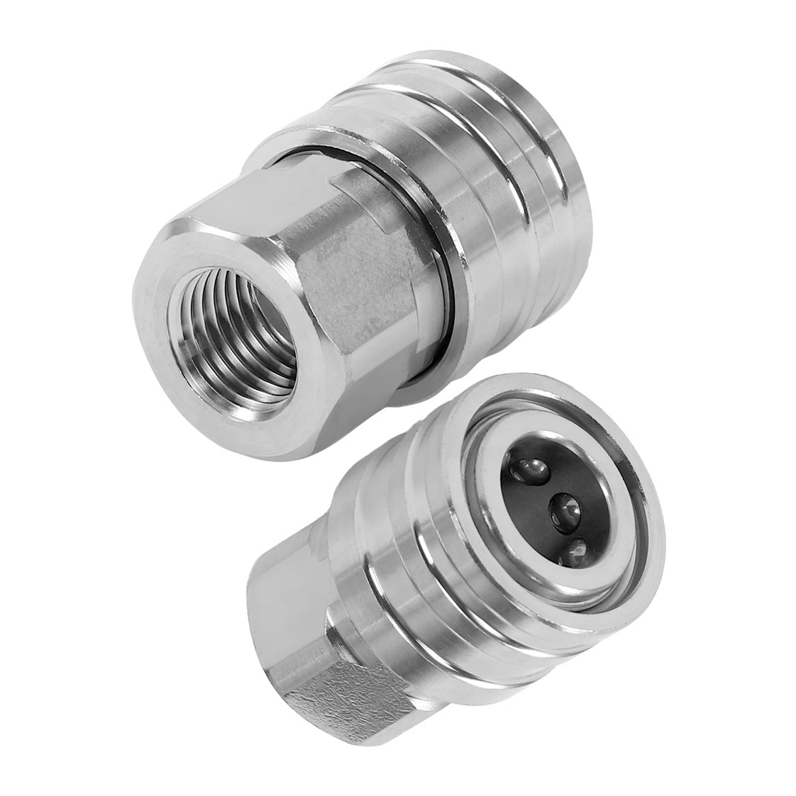 Quick coupling stainless steel for nozzles