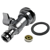 Unger HydroPower ULTRA water inlet chrome-plated brass