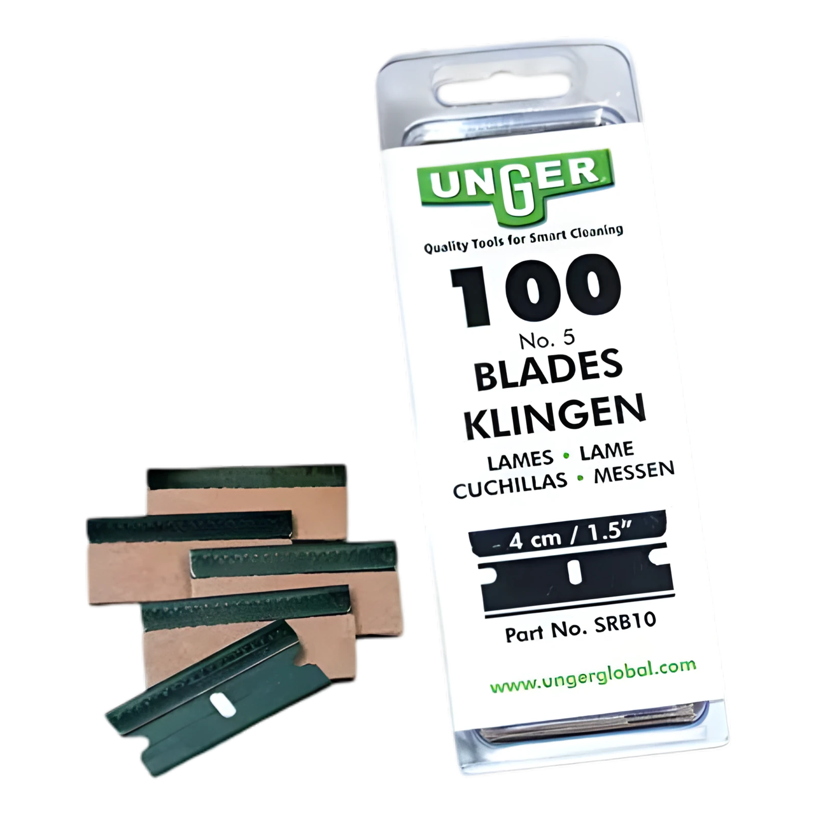 Unger Reservemessen 4 cm - 100 Stuks voor de Veiligheidsschraper